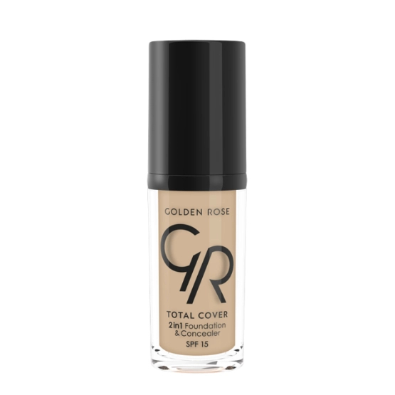 Golden Rose Total Cover 2 in 1 Foundation & Concealer - Kryjący podkład i korektor 2 w 1 - 05