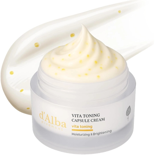 d'Alba Vita Toning Capsule Cream - rozświetlający krem kapsułkowany do twarzy z witaminami 55g