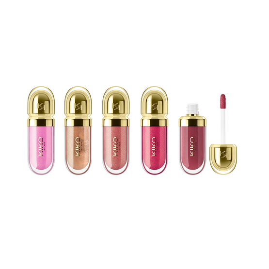 KIKO Milano Twist 'N Twinkle Holiday The Fabulous 5 Mini Lips Gift Set zestaw mini błyszczyków do ust 5x3.5ml