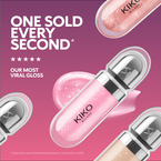 KIKO Milano 3D Hydra Lipgloss zmiękczający błyszczyk do ust z efektem 3D 21 Brun Rose 6.5ml