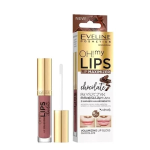 Eveline Cosmetics Oh! My Lips Lip Maximizer Błyszczyk powiększający usta z kwasem hialuronowym o zapachu czekoladowym