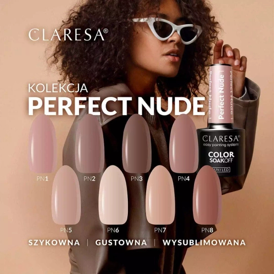 Claresa Nails Lakier hybrydowy PERFECT NUDE 4  5g