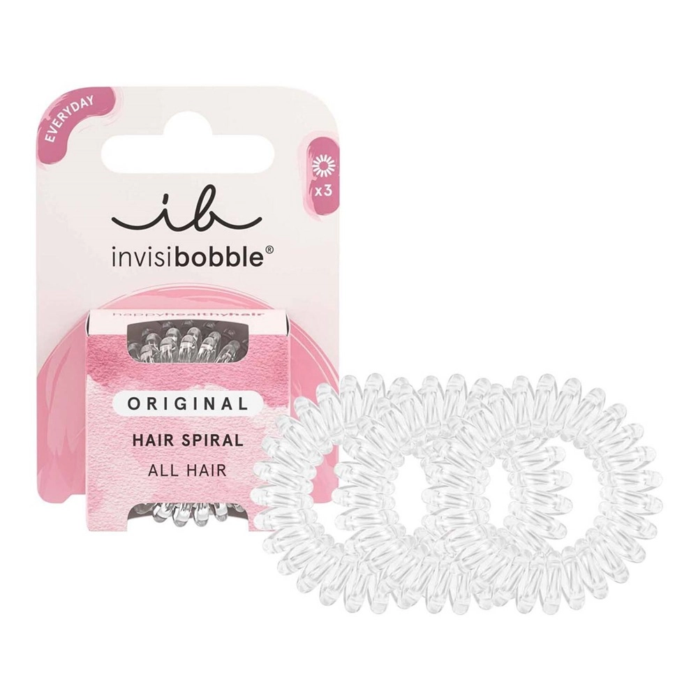 Invisibobble Original Everyday gumka do włosów spiralna Crystal Clear 3szt.