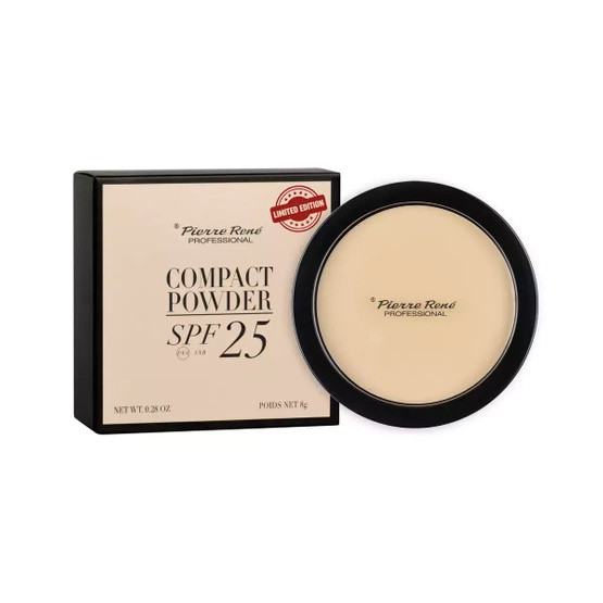 Pierre Rene Puder Prasowany COMPACT POWDER SPF 25 Limited Edition 101 Porcelain 8g