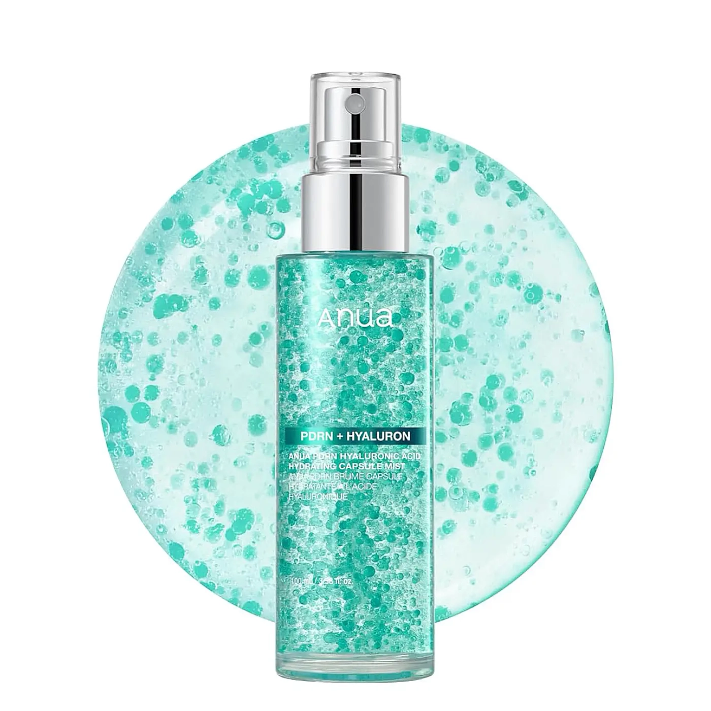 Anua PDRN Hyaluronic Acid Hydrating Capsule Mist - rozświetlająca mgiełka do twarzy z mikrokapsułkami PDRN + kwas hialuronowy 100ml