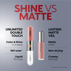 KIKO Milano Unlimited Double Touch dwuetapowa płynna pomadka do ust 115 Fire Red 6ml