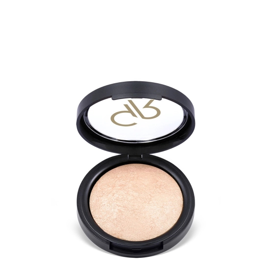 Golden Rose Baked Stardust Wypiekany puder rozświetlający z drobinkami złota 108