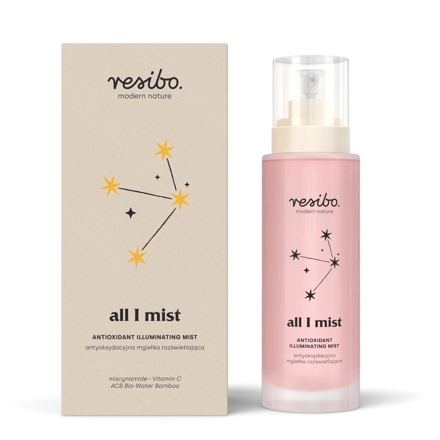 Resibo ALL I MIST antyoksydacyjna mgiełka rozświetlająca 100 ml