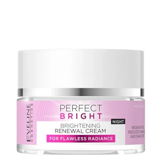 Eveline Cosmetics Perfect Bright Rozjaśniający Krem Regenerujący na Noc 50ml