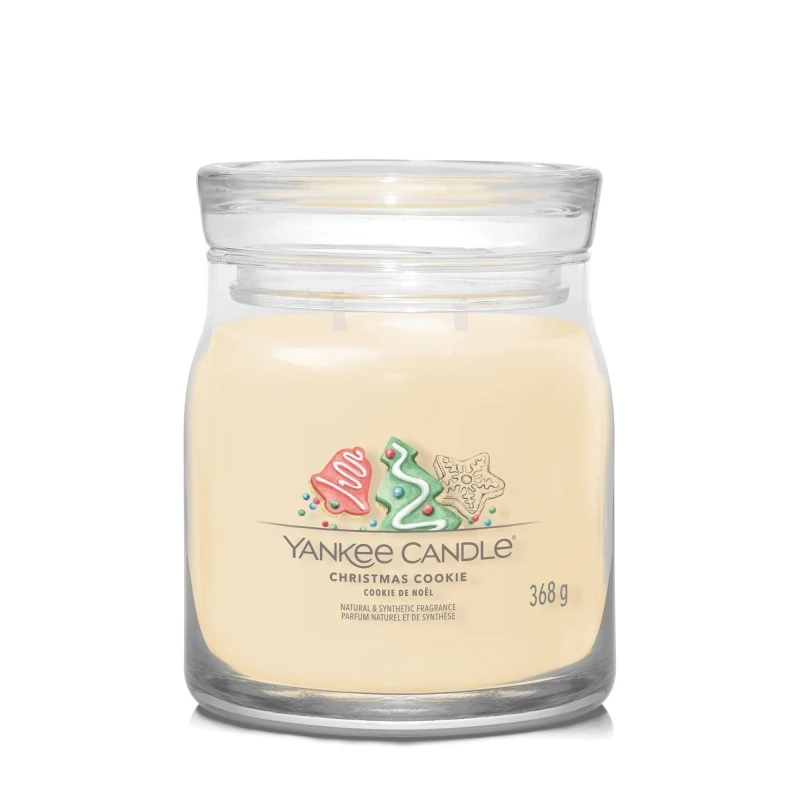 Yankee Candle Signature - Świeca średnia CHRISTMAS COOKIE™