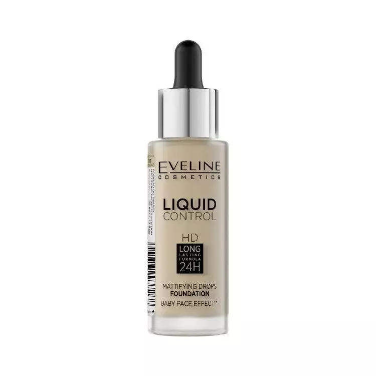 Eveline Cosmetics Liquid Control HD Matujący podkład do twarzy 020 Rose Beige