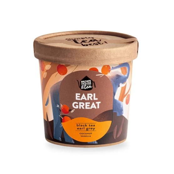 Brown House & Tea Earl Great – aksamitna czarna herbata Earl Grey z dodatkami