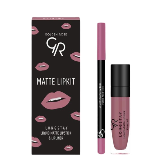 Golden Rose Matte Lipkit Zastaw do Ust Blush Pink