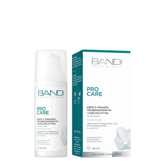 Bandi Professional PRO CARE Krem z kwasem traneksamowym i azeloglicyną na naczynka 50ml