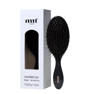 MilkyMane BOAR BRISTLE HAIRBRUSH BLACK- Szczotka do włosów z włosia dzika Czarna