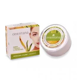 Orientana Maseczka z glinki IMBIR I TRAWA CYTRYNOWA 50g
