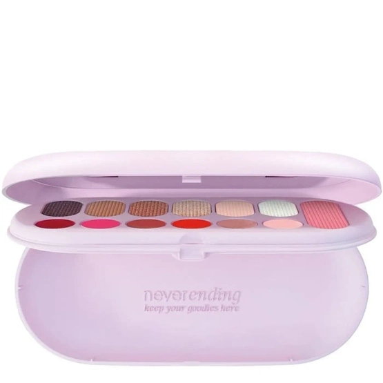Pupa Milano Make My Day Pocket Make-Up Palette - Paleta do makijażu twarzy, oczu i ust 001 Violet 12 g