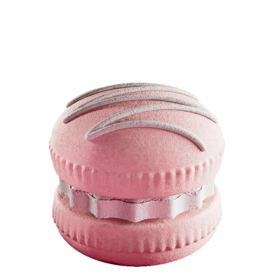 DESERVED Bath Bomb Raspberry Vanilla Macaron - Kula do kąpieli makaronik waniliowo-malinowy 100g