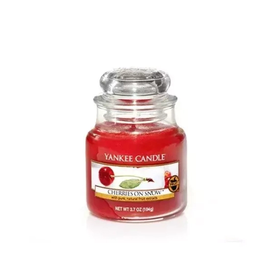 Yankee Candle ŚWIECA W SŁOIKU MAŁA Cherries On Snow