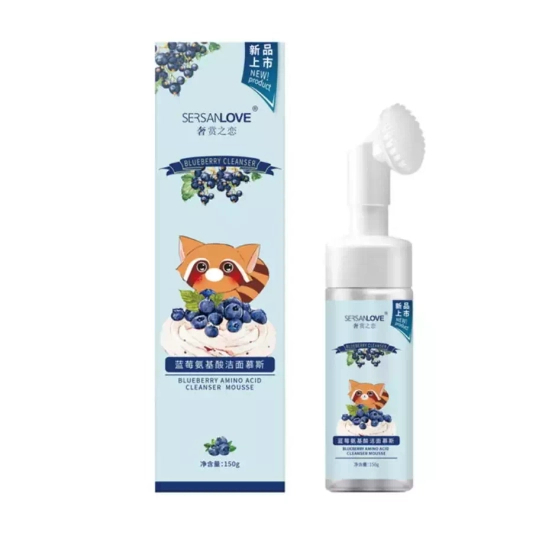 SERSANLOVE Pianka do mycia twarzy z ekstraktem z jagód 150ml