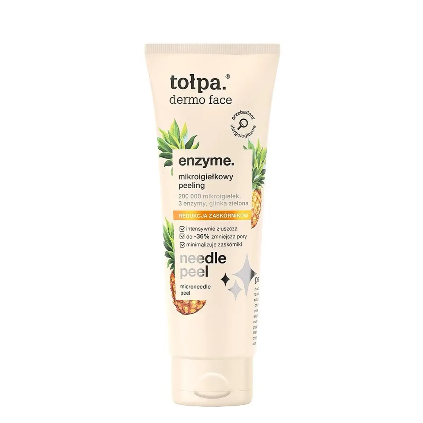 tołpa. dermo face enzyme mikroigiełkowy peeling 3 enzymy needle peel 100 ml