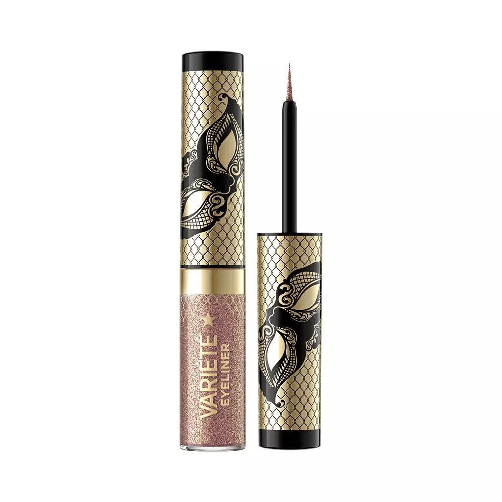 Eveline Cosmetics Variete Kolorowy eyeliner w kałamarzu 01 Sparkle Gold 4ml