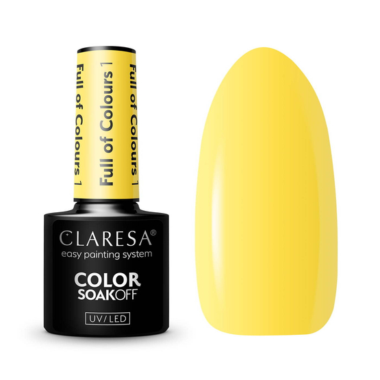 Claresa Nails Lakier hybrydowy FULL OF COLOURS 1 - 5g