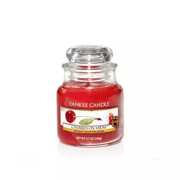 Yankee Candle ŚWIECA W SŁOIKU MAŁA Cherries On Snow