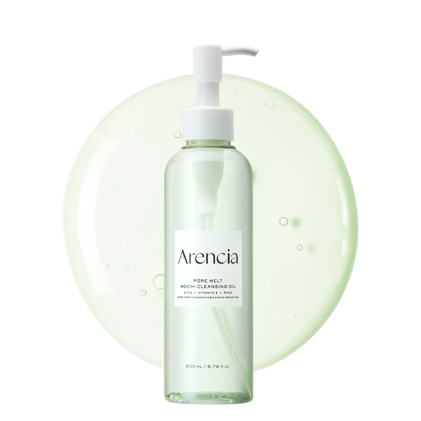 Arencia Pore Melt Mochi Makeup-Removing Cleansing Oil - Oczyszczający niekomedogenny olejek do demakijażu 200ml
