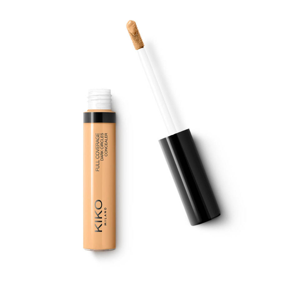 KIKO Milano Full Coverage Dark Circles Concealer korektor w płynie do okolic oczu i twarzy o wysokim stopniu krycia 19 Cinnamon 8ml