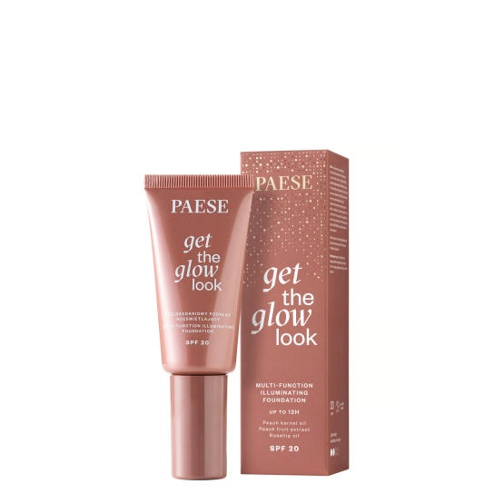 OUTLET Paese GET THE GLOW LOOK Wielozadaniowy podkład rozświetlający 1N Light Beige 30ml - Data ważności 2027-01-31