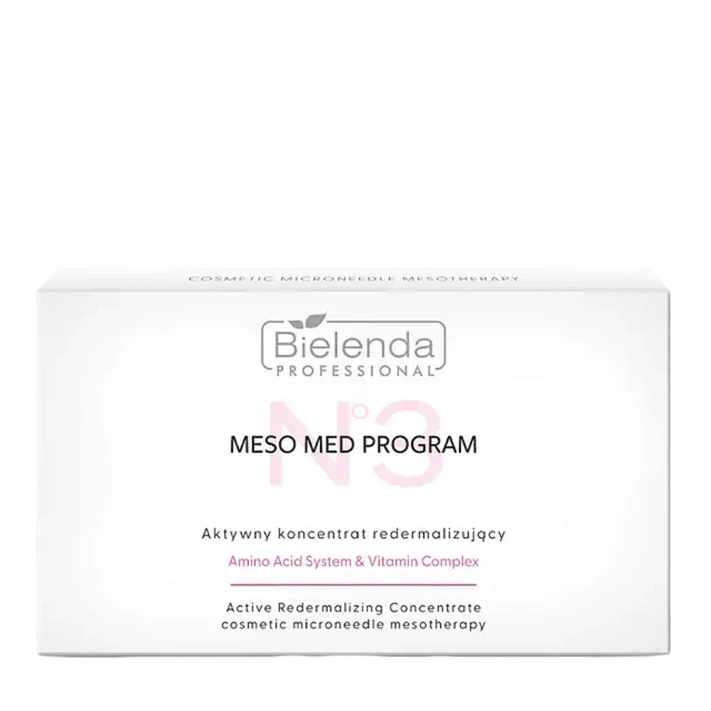 Bielenda Professional Meso Med Program Zestaw dostępnych koncentratów redermalizujących z aminokwasami 10x3 ml
