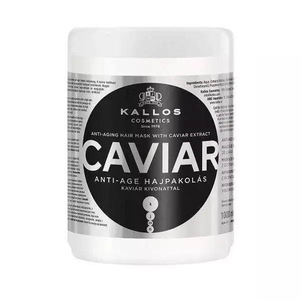 KALLOS KJMN CAVIAR Maska do włosów z ektraktem z kawioru 1000 ml