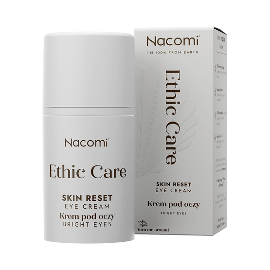 OUTLET Nacomi Ethic Care Skin Reset Eye Cream - krem pod oczy 15ml - Data ważności 31.03.2027
