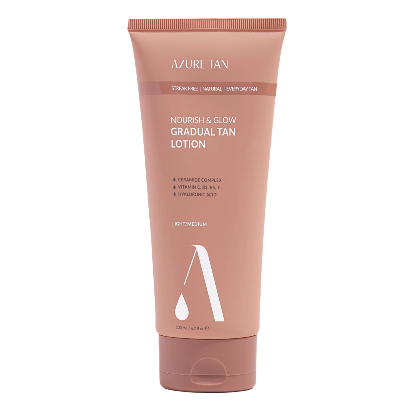 Azure Tan Nourish & Glow Gradual Tan Lotion - Light/Medium – stopniowo opalizujący balsam do ciała 200ml