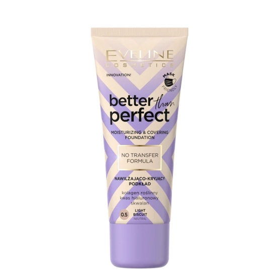 Eveline Cosmetics BETTER THAN PERFECT Nawilżająco-kryjący podkład 0,5