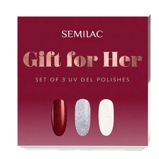 Semilac Gift for Her - Zestaw lakierów hybrydowych 