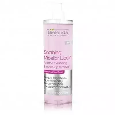 Bielenda Professional Soothing Micellar Liquid Kojąco-łagodzący płyn micelarny do demakijażu i oczyszczania twarzy 500ml