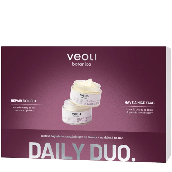 Veoli Botanica Daily Duo - Zestaw dogłębnie nawadniający do twarzy – na dzień i na noc