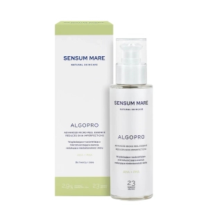 Sensum Mare ALGOPRO Advanced micro peel essence reduces skin imperfections Wygładzająco – rozświetlająca esencja mikrozłuszczająca do twarzy i ciała z 2,9% kompleksu kwasów AHA i PHA 100ml