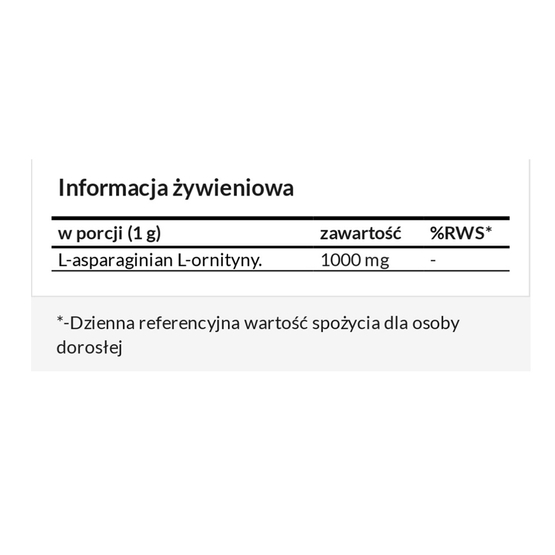 Needed LOLA L-Ornithine-L-Aspartate suplement diety w proszku 80g