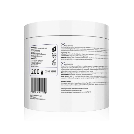 Apis EXOSOMES PRO Biostymulująca maska algowa z roślinnymi egzosomami 200g
