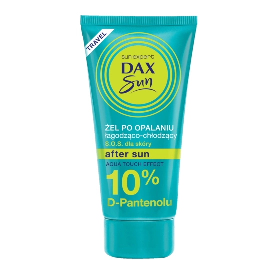 DAX Sun Żel chłodząco-łagodzący po opalaniu 10% D-PANTENOL, SOS dla skóry TRAVEL 50ml