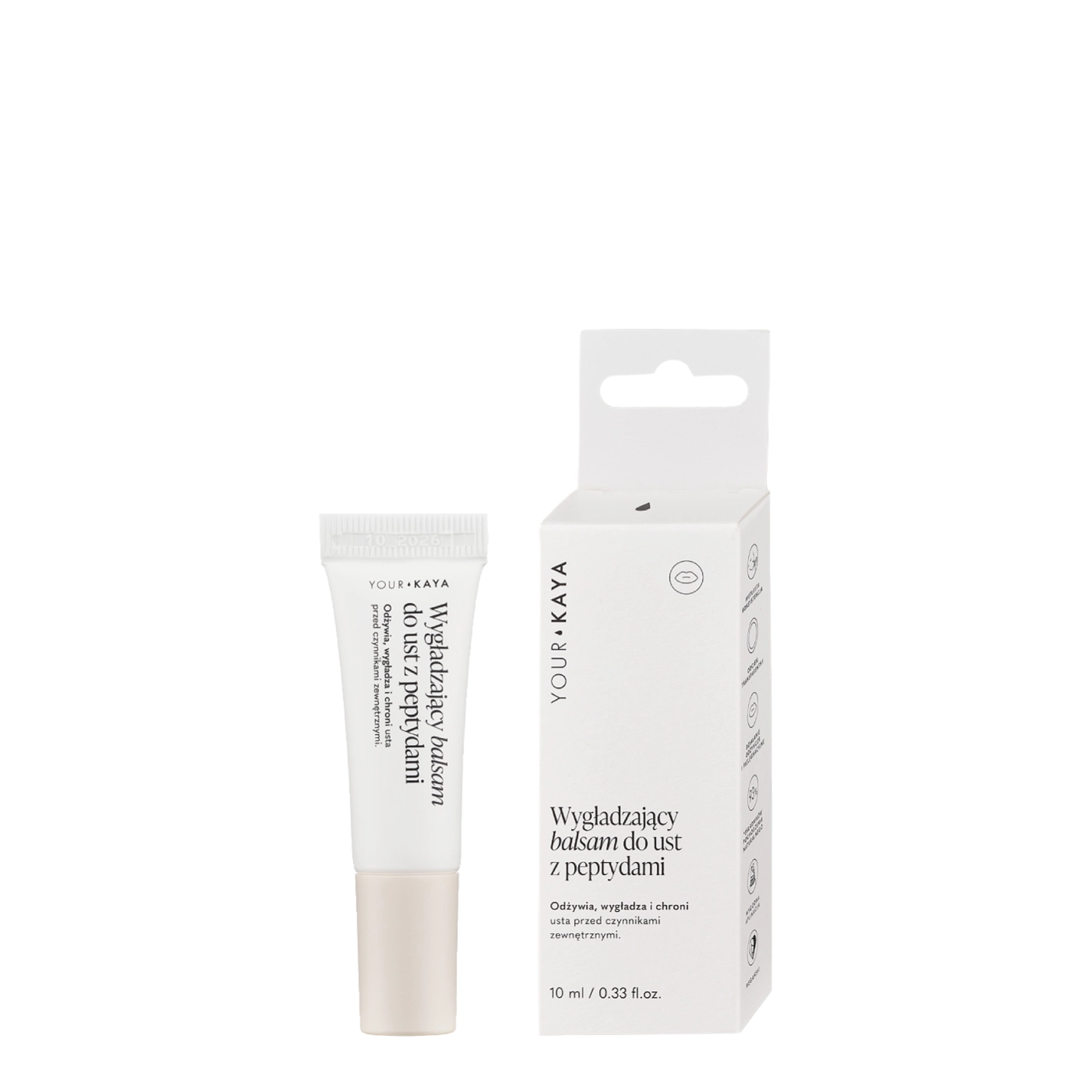 Your KAYA Wygładzający balsam do ust z peptydami Bezbarwny 10ml