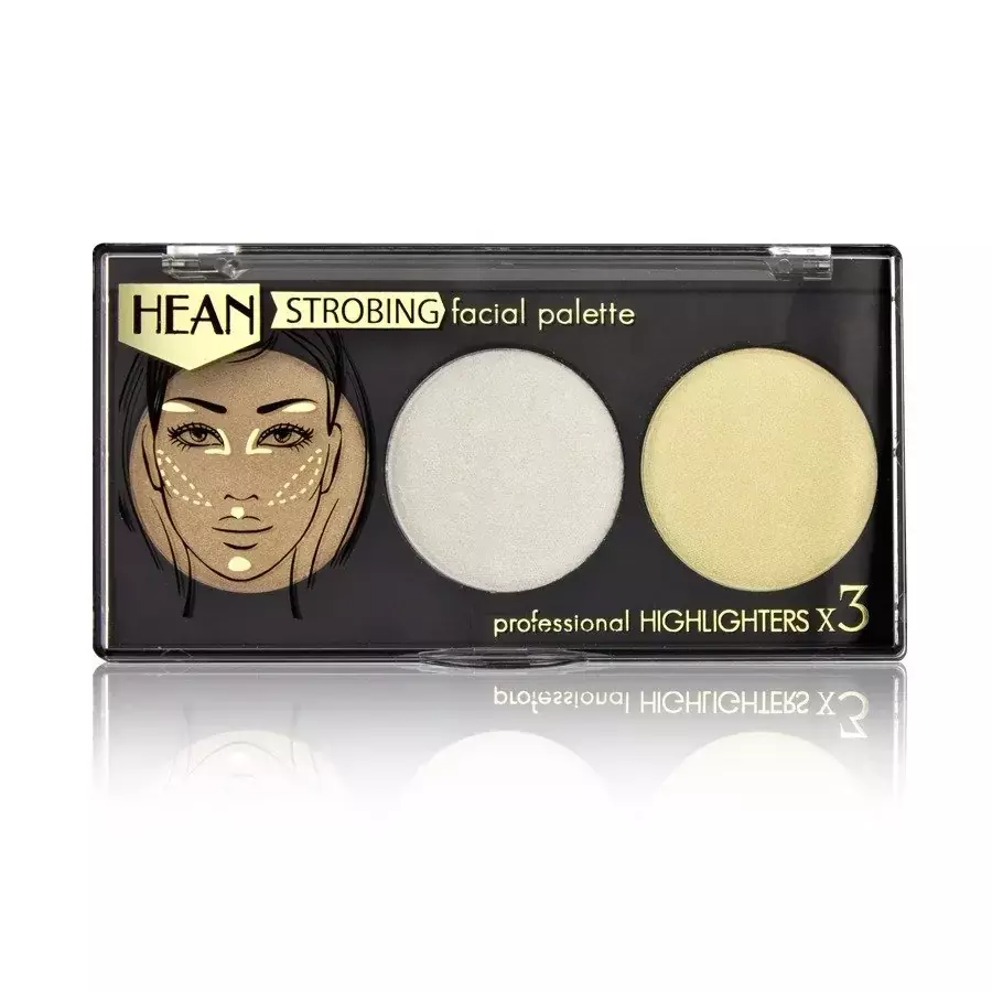Hean STROBING Facial Palette Paleta rozświetlaczy