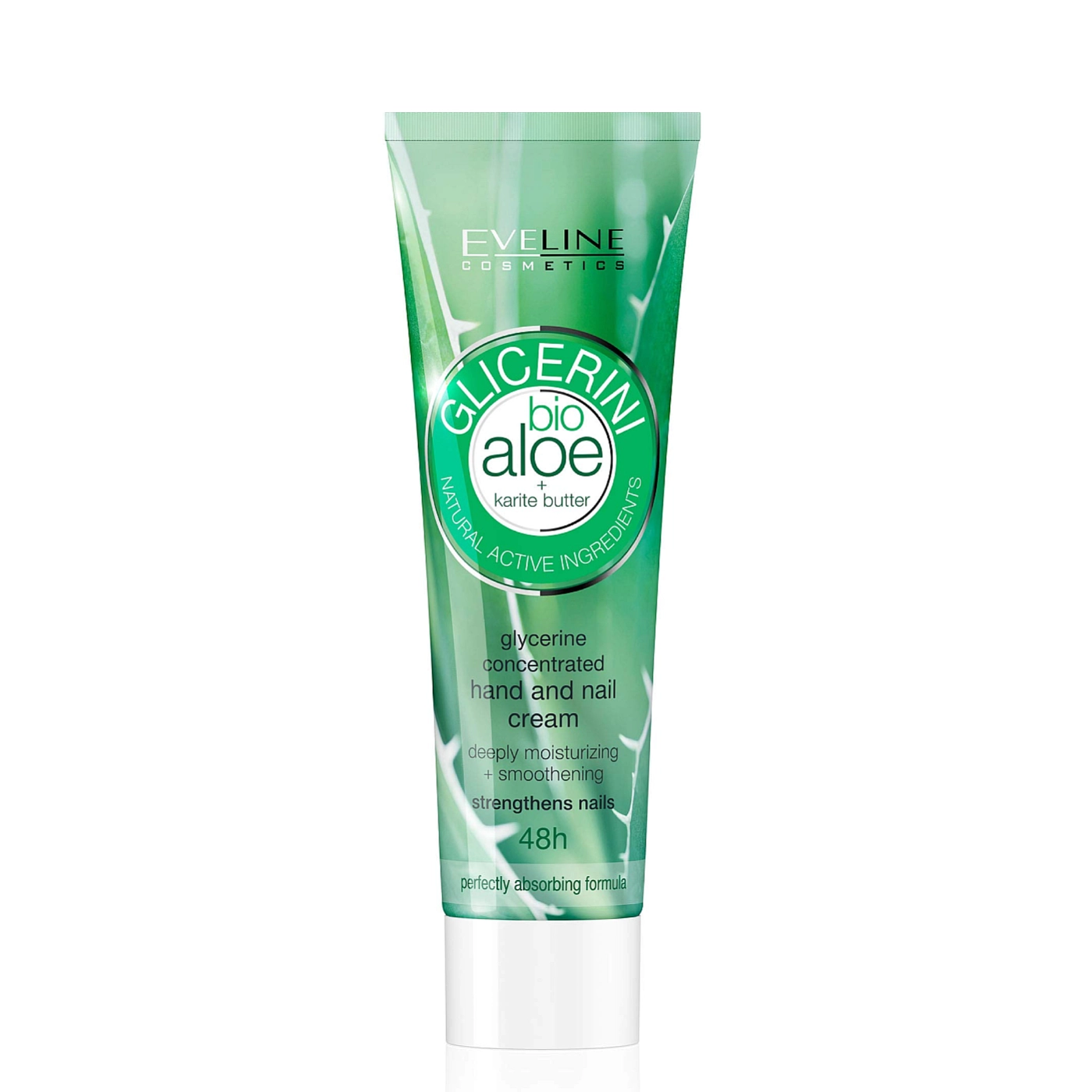 Eveline Cosmetics Glicerini glicerynowy skoncentrowany krem do rąk i paznokci z bio aloesem i masłem karite 125ml