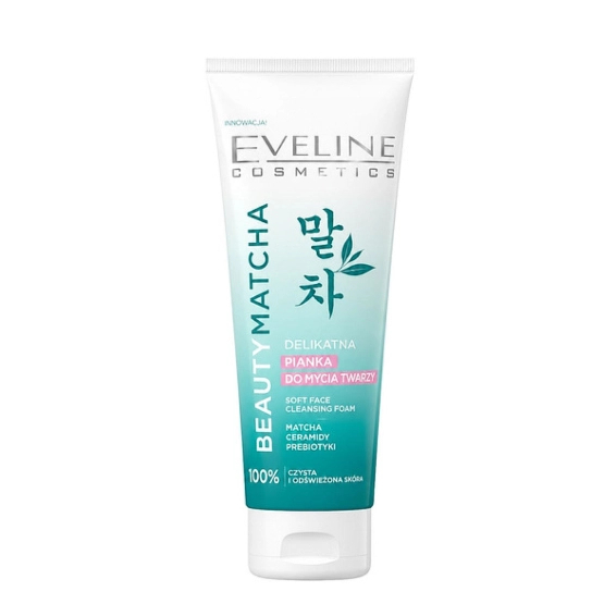 Eveline Cosmetics Beauty Matcha delikatna pianka do mycia twarzy z matchą 125 ml