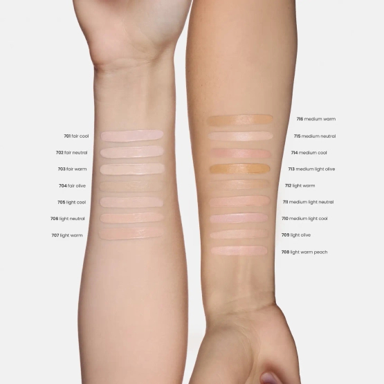 Inglot Long-Lasting Velvet - Podkład i korektor do twarzy 2w1 708