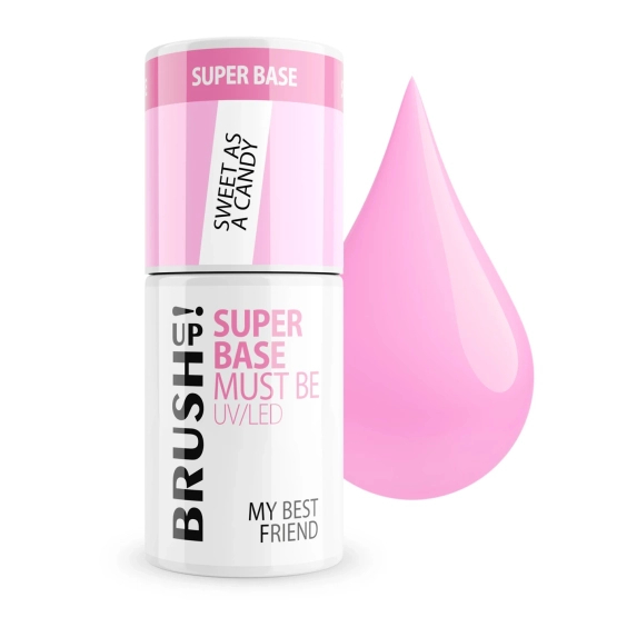 BrushUp! Baza hybrydowa do paznokci My Best Friend Sweet Super Base Must Be: Sweet As Candy 5g