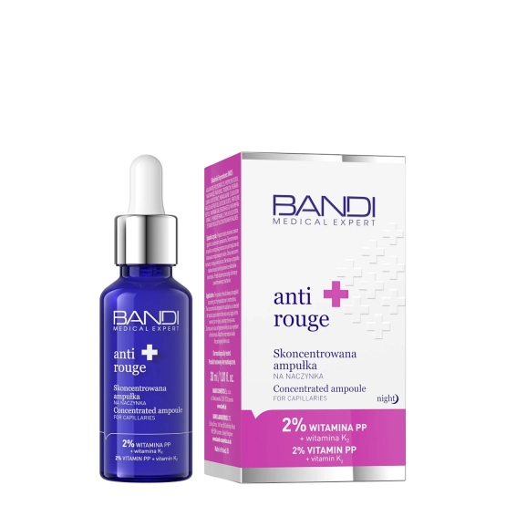 Bandi Professional MEDICAL EXPERT Anti-Rouge Skoncentrowana ampułka na naczynka 2% Witamina PP + witamina K 30ml